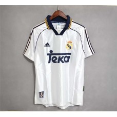 Real Madrid 98/00 Home White Soccer Jersey